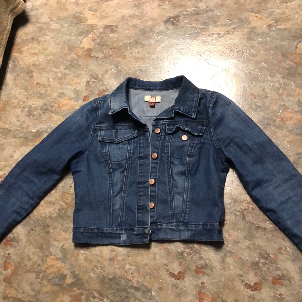 Dark blue jean jacket